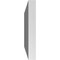Ekena Millwork Vertical Surface Mount PVC Gable Vnt: Non-Functional, w/2"W x 1-1/2"H, Brickmould Frame, 26"W x 12"H GVPVE26X1202SN - alternate 2